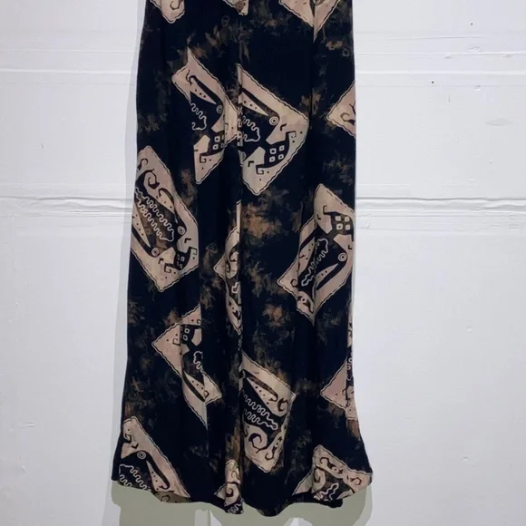 Vintage Black and cream super wide leg jumpsuit - Picture 3 of 13